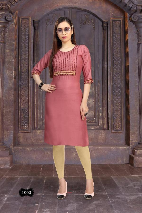 FT Ice Cream Rayon Embroidery Kurti Collection 